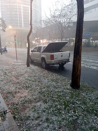 <span class="mw-page-title-main">2014 Brisbane hailstorm</span> Hailstorm that stroke Queensland, Australia on November 27, 2014