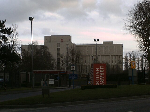 The British Library branch at Boston Spa (on Thorp Arch Trading Estate), West Yorkshire