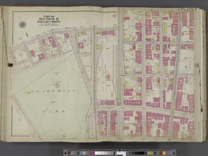 Bronx, V. 2, Double Page Plate No. 9 (Map bounded by E. 173rd St., E. 174th St., Fulton Ave., E. 171st St., Teller Ave., Eastburn Ave.) NYPL2020918.tiff