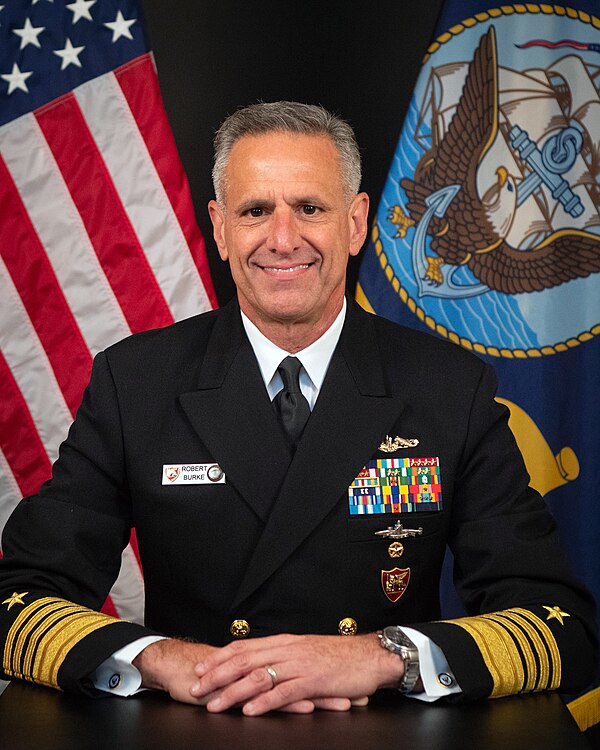 Admiral Robert P. Burke in July 2020