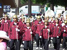 The Burnaby North Secondary School Viking Band marching in the 2007 Calgary Stampede parade Burnaby North Viking Band 2.jpg