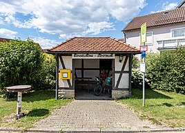 The bus stop in Binselberg