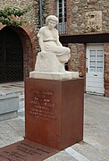 Stone sculpture "La Catalane" by Manolo Martínez Hugué in Céret, France.