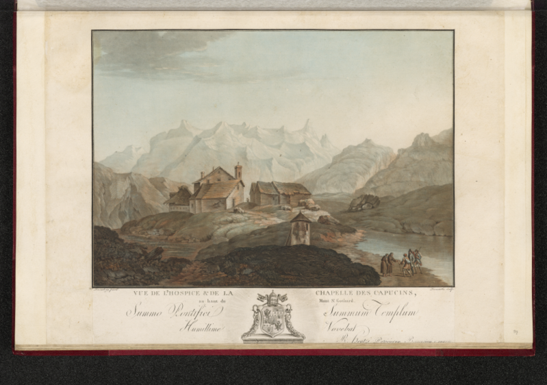 File:CH-NB - Vue de l'hospice & de la Chapelle des Capucins, au haut du Mont St. Gothard - Collection Gugelmann - GS-GUGE-219-111.tif