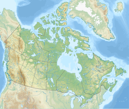 Canada relief map 2