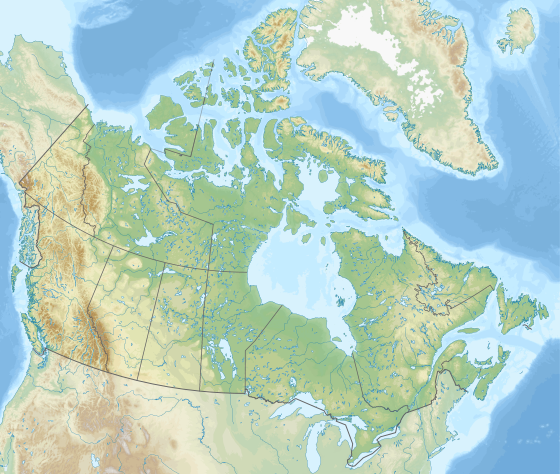 Voir sur la carte topographique du Canada