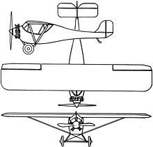 Central States Monocoupe 3-view drawing from Aero Digest December 1927 Central States Monocoupe 3-view Aero Digest December 1927.jpg