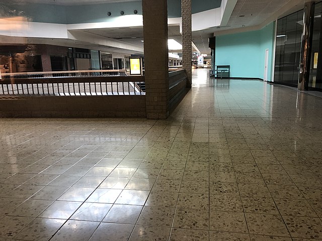 Century III Mall in West Mifflin, Pennsylvania, United States in 2019, the same year it was closed; it was once the world's third-largest shopping mal