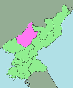 Vị trí Chagang tại Cộng hòa Dân chủ Nhân dân Triều Tiên.