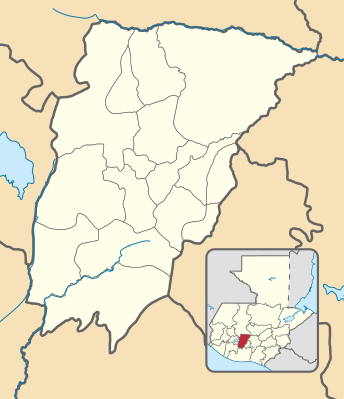 Mapa de localización de Chimaltenango