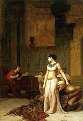 Cleopatra vises før Caesar, Jean-Léon Gérôme 1866