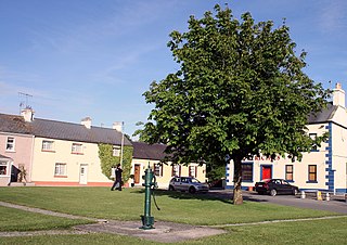 Clonbullogue Village in County Offaly, Ireland