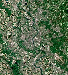 Cologne, seen from ESA Sentinel-2