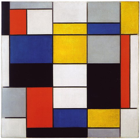 483px-Composition_A_by_Piet_Mondrian_Galleria_Nazionale_d'Arte_Moderna_e_Contemporanea.jpg (483×480)