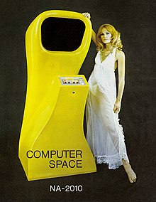 A 1971 flyer for Computer Space Computer Space (1971) - Promotional flyer (cropped).jpg