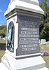 Names inscribed on side of the Confederate Soldier Memorial.