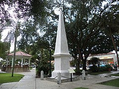 Pomnik Konstytucji na Plaza de la Constitución w Saint Augustine na Florydzie (USA).