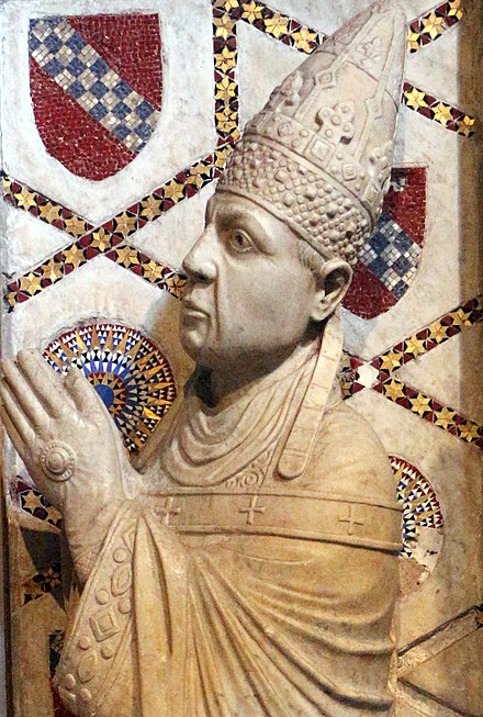 Cosmati, bonifacio IX inginocchiato, 1390-1410 ca (cropped).jpg