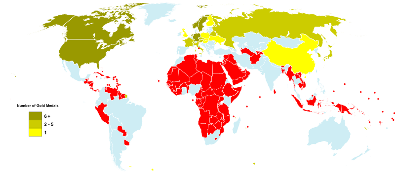 File:Countries by gold medals 2018 Winter Olympics.svg