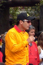 Cristian Bustos won second place at the 1992 Hawaii Ironman, and is the only top-ten Latin American in the triathlon. Cristian Bustos.jpg