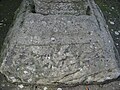 English: The Cross of Kells, or Cross of Patrick and Columba (as it is writen on it, it is strangely dedicated to this two saints), is the oldest of the five high crosses in Kells, County Meath, Ireland. This is the base of the eastern face. Français : La Croix de Kells, ou croix de Patrick et Colomba (comme écrit dessus, elle est étrangement dédiée à ces deux saints), est la plus ancienne des cinq hautes croix de Kells, ville irlandaise du comté de Meath. Ceci est la base de la face est.