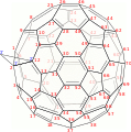 Cyclopropa212 C70fullerene-2D-skeletal renumbered.svg