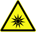 D-W009: Warnung vor optischer Strahlung