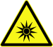 DIN 4844-2 Warnung vor optischer Strahlung D-W009.svg