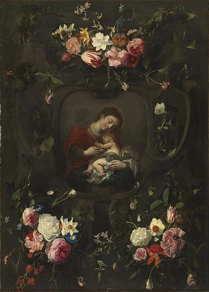 File:Daniel Seghers - Flower garland around a Madonna and Child.jpg