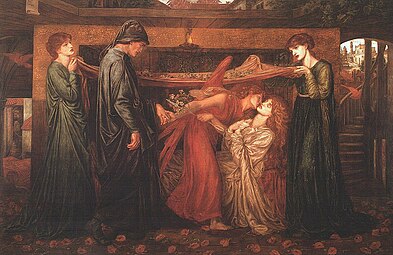 Il sogno di Dante prima della morte della sua amata (1878), Walker Art Gallery.