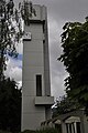 Turm der Kirche 'Der Gute Hirte an der Rodigallee in Hamburg-Jenfeld