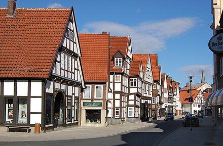 Half-timbered houses in the Old Town