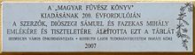 Diószegi & Fazekas plaque (Debrecen Füvészkert u 2).jpg