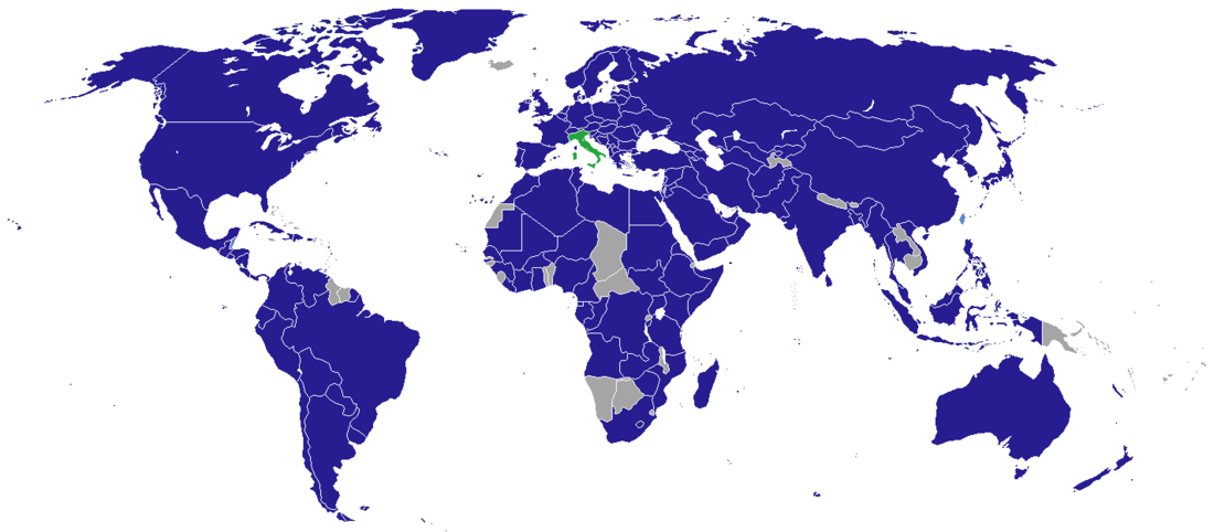 List of diplomatic missions in Italy