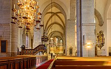 The nave, view towards the chancel Domkyrkan Visby September 2020 01.jpg