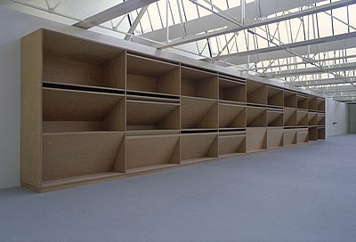 Donald Judd installation in Saatchi Gallery.jpg