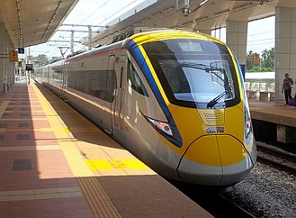 Image result for ETS Gold trains run on three long distance routes in Malaysia: Padang Besar to Gemas Kuala Lumpur to Butterworth Kuala Lumpur to Ipoh