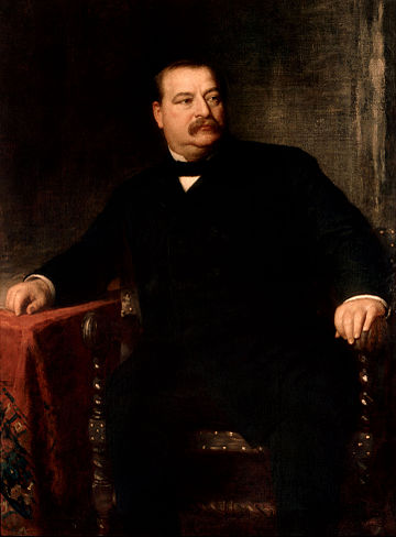 Official portrait of President Cleveland by Eastman Johnson, c. 1891