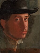 Edgar Degas, Autoportrait, vers 1857-1858.