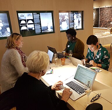 Edit-a-thon at The Nobel Peace Centre at the WikiGap+Wikinobel event