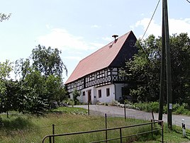 Half-timbered house in Elbisbach