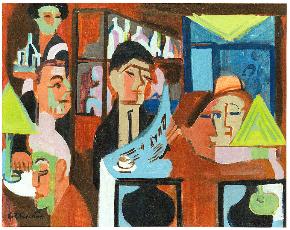 Café à Davos - Oeuvre d'Ernst Ludwig Kirchner