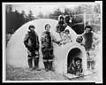Eskimo family and their igloo from Labrador, Seattle, A.Y.P.E. LCCN2005688376.jpg