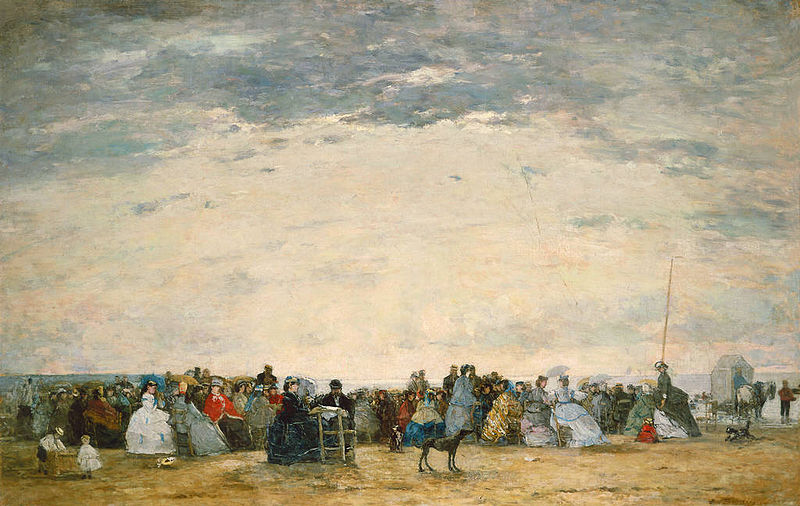 File:Eugène Boudin - Les vacanciers sur la plage à Trouville.jpg