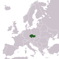Mapa pokazuje poziciju Češke