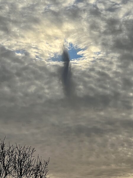 File:Fallstreak Hole over Leeds in the UK taken January 2022.jpg