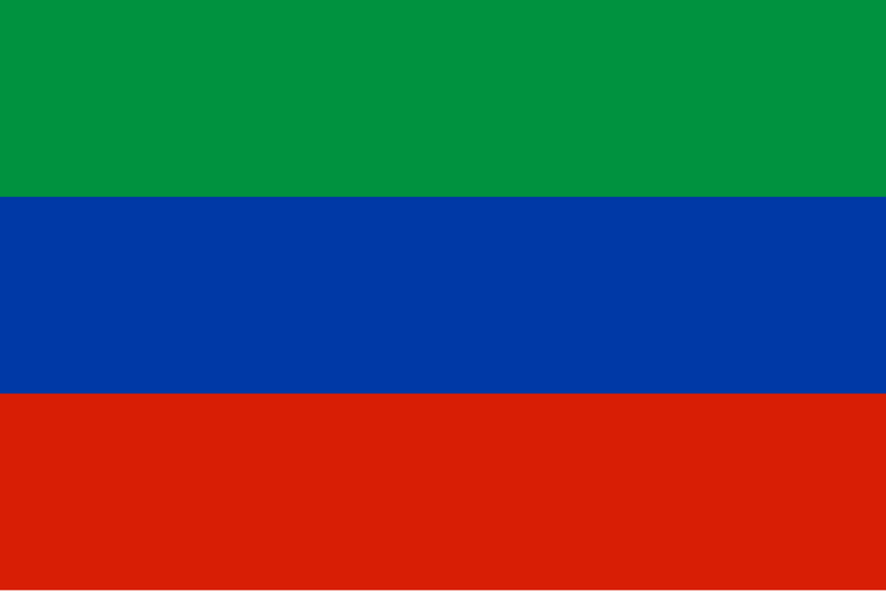 Ficheiro:Flag of Dagestan.svg