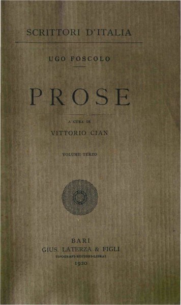 File:Foscolo, Ugo – Prose, Vol. III, 1920 – BEIC 1824364.pdf