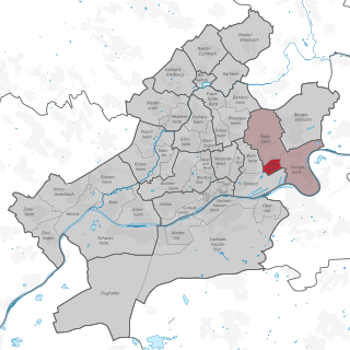 Riederwald Quarter of Frankfurt am Main in Hesse, Germany