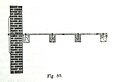 Lehrbuchzeichnung eines-Mauerankers, der seitlich an voer quer verlaufenden Deckenbalken befestigt ist (Franz Stade, 1904[2])